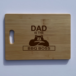 Personalised Chopping Board "BBQ Boss"