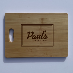 Personalised Chopping Board "Bar & Grill"