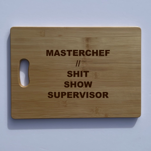Personalised Chopping Board "Supervisor"