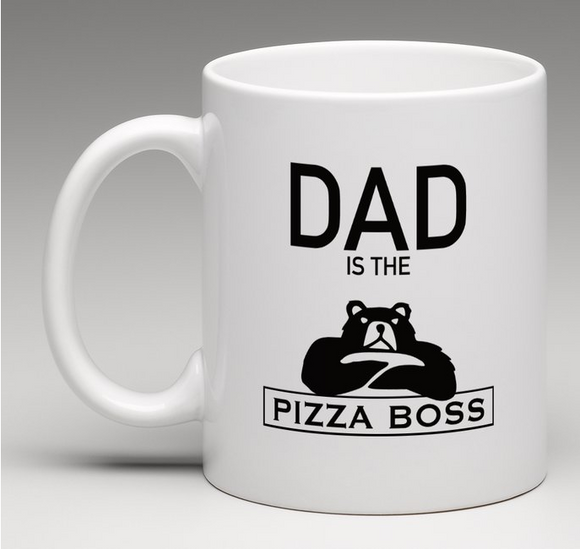 Ceramic Mug 'DAD is the Pizza Boss'