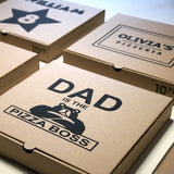 Personalised Pizza Box 12" inch - Custom printed pizza box with your text and design