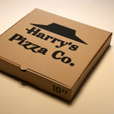 Personalised Pizza Box 12" inch - Custom printed pizza box with your text and design